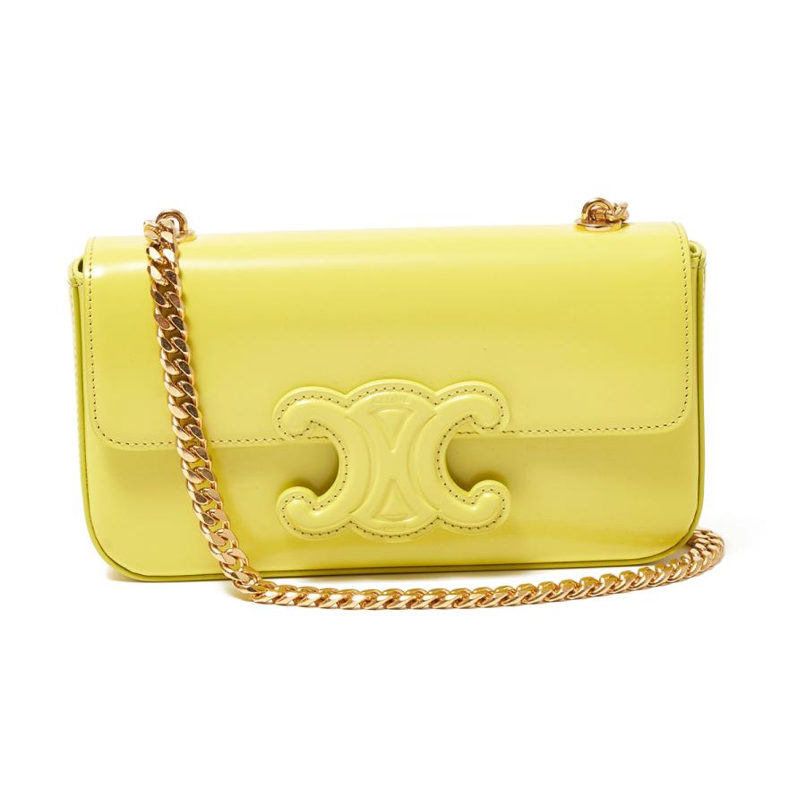 CELINE セリーヌ ショルダーバッグ CUIR キュイル イエロー
