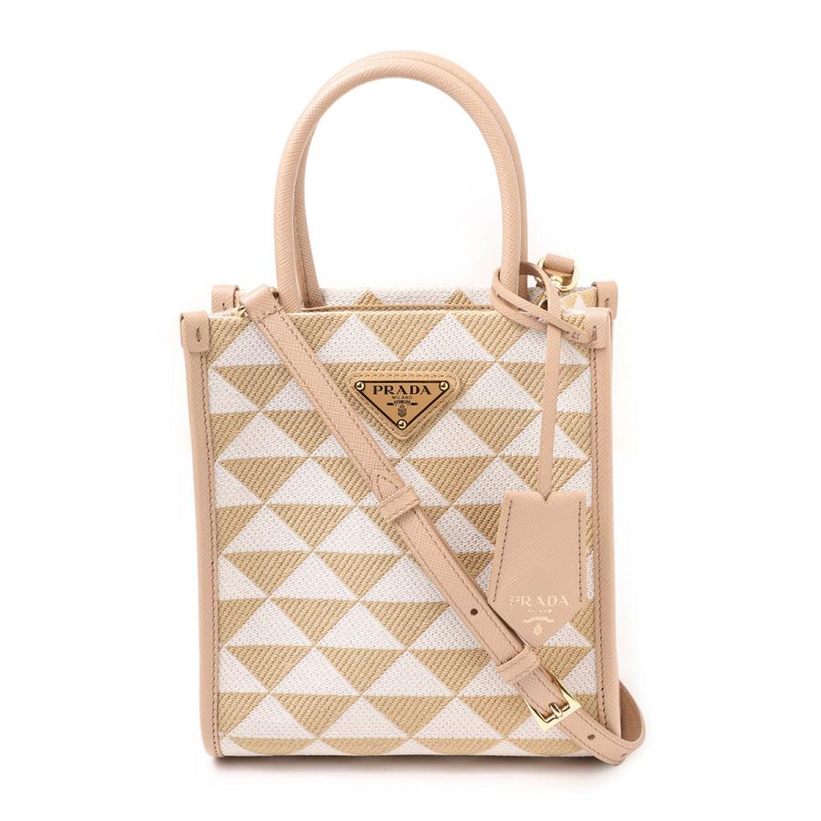 PRADA（プラダ） ショルダーバッグ SYMBOL MINI ハンドバッグ ベージュ