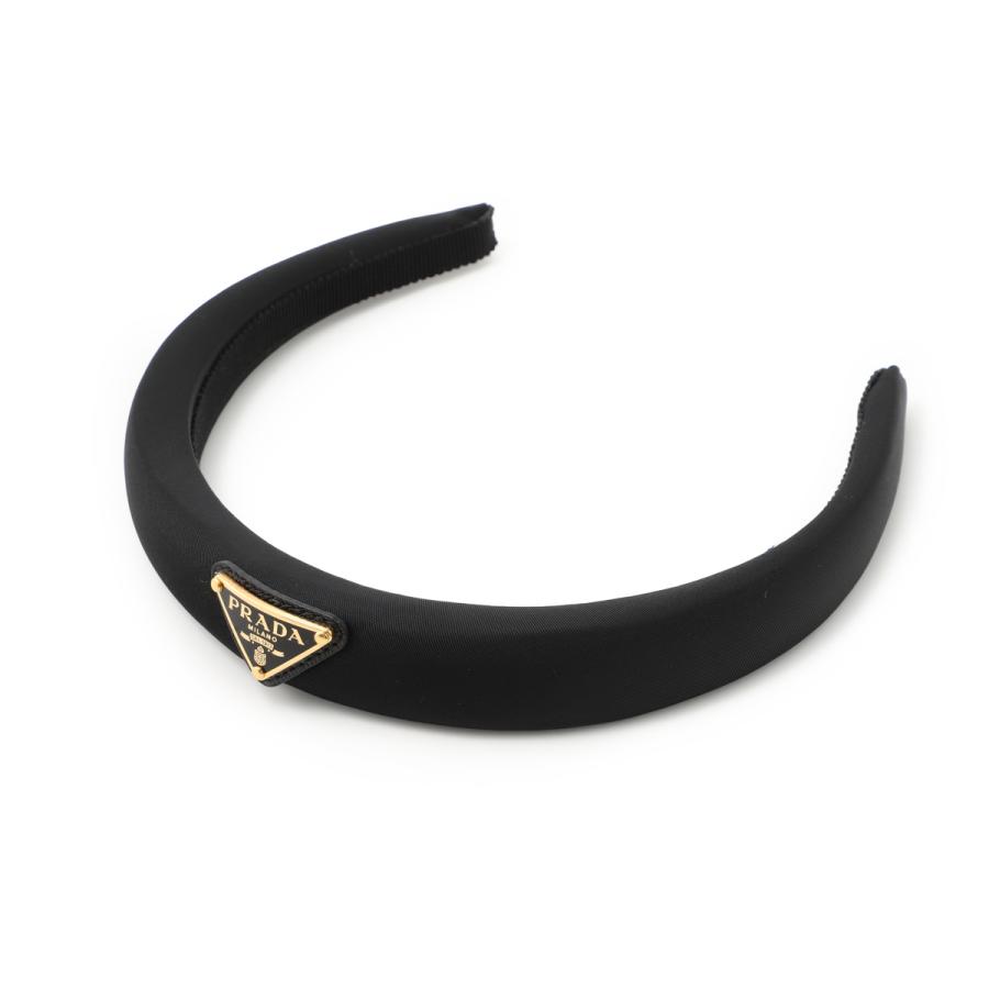 【PRADA】プラダのカチューシャ 黒 PRADA プラダ カチューシャ ヘッドバンド ブラック レディース
