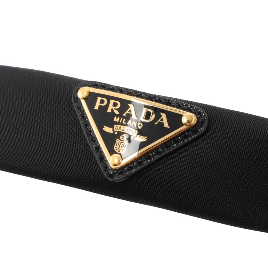 PRADA プラダ カチューシャ ヘッドバンド ブラック レディース