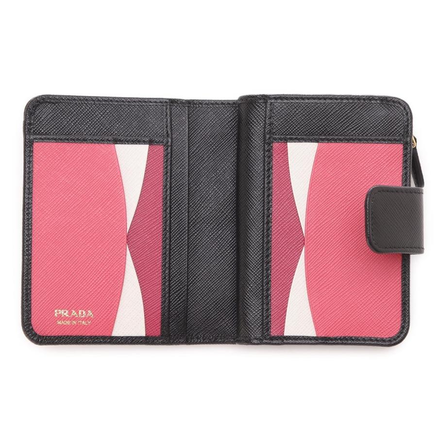 PRADA（プラダ） PRADA 2つ折り財布 小銭入れ付き SAFFIANO MULTIC