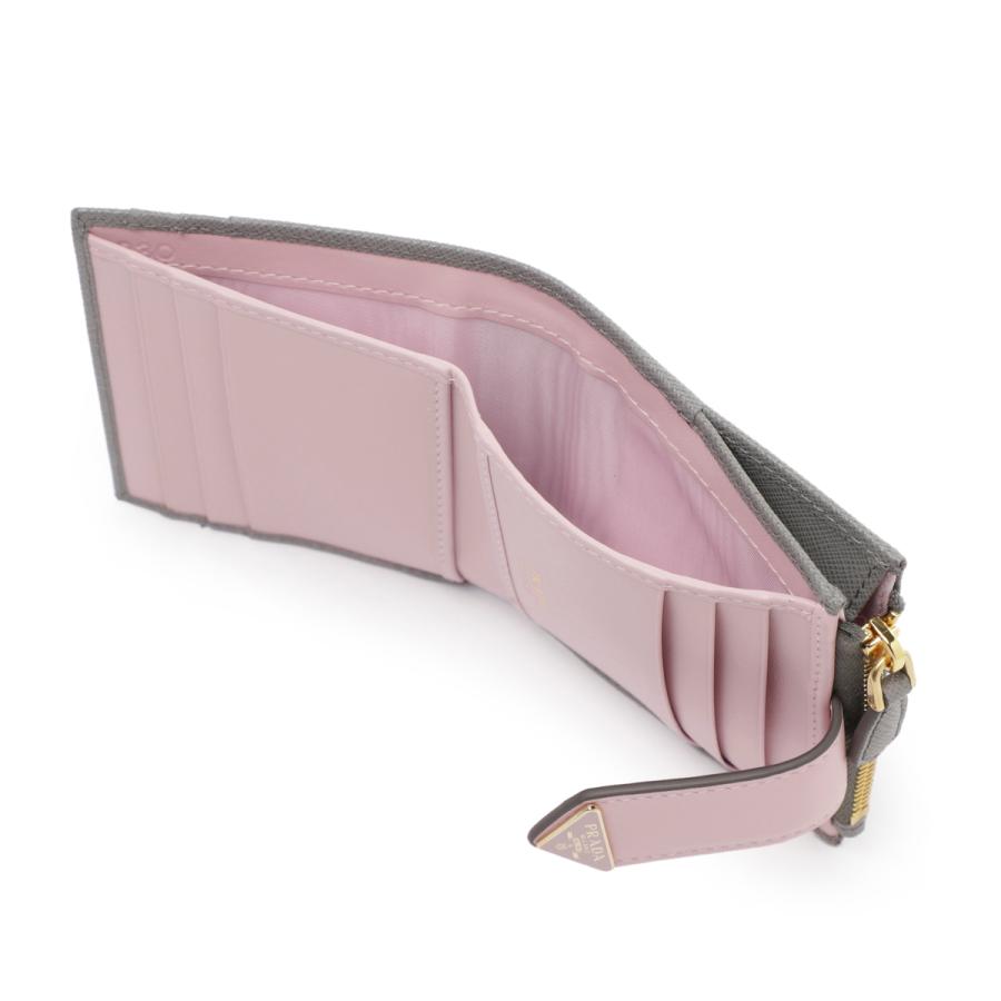 プラダ PRADA 2つ折り財布 小銭入れ付き グレー レディース 1ml047-2dyg-f0bp9 :1ml047-2dyg-f0bp9:モダンブルー!店 通販 PayPay最大10% プラダ PRADA レディース 2つ折り長財布 SAFFIANO TAB 1MV025 2DYG ARDESIA ALABASTRO グレー ピンク F0BP9 23ss