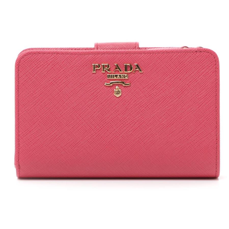 PRADA プラダ 2つ折り財布 小銭入れ付き SAFFIANO METAL ピンク PRADA プラダ 2つ折り財布 小銭入れ付き SAFFIANO METAL ピンク