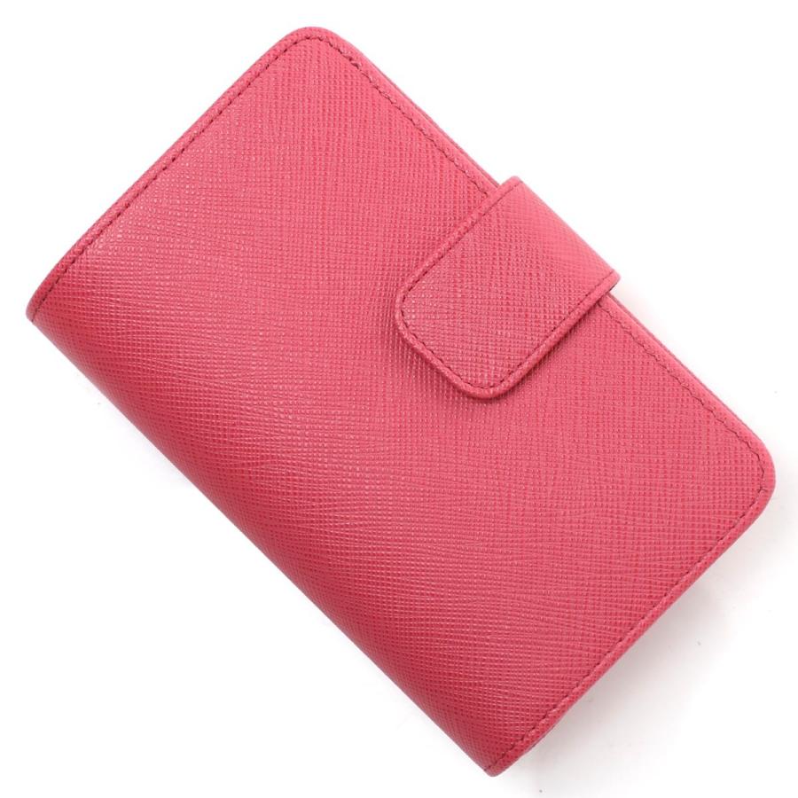 PRADA プラダ 2つ折り財布 小銭入れ付き SAFFIANO METAL ピンク PRADA プラダ 2つ折り財布 小銭入れ付き SAFFIANO METAL ピンク