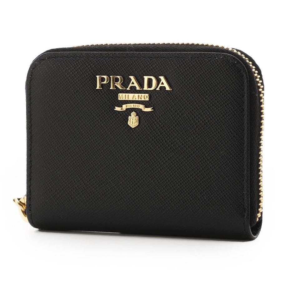 プラダ PRADA コインケース SAFFIANO METAL ブラック レディース 1mm268-qwa-f0002 :1mm268-qwa