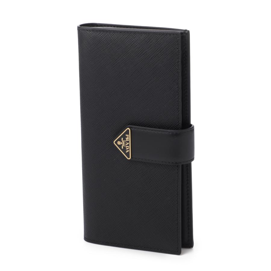 PRADA プラダ 長財布 小銭入れ付き ブラック レディース 1mv025