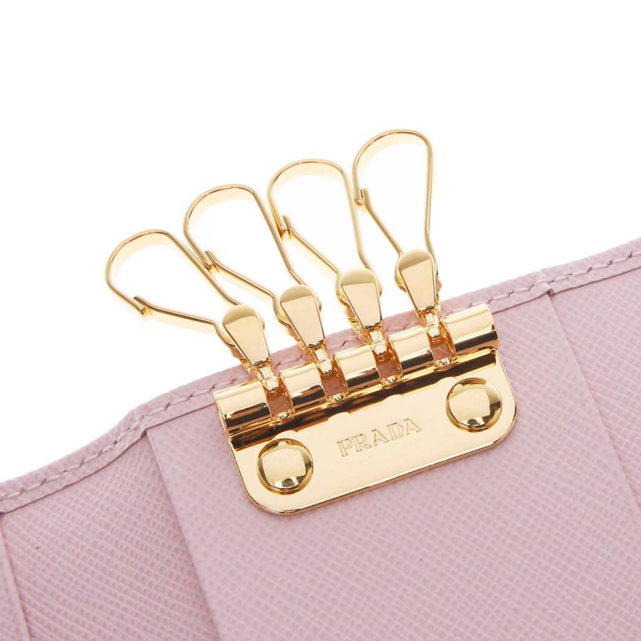 プラダ PRADA キーケース SAFFIANO METAL ピンク レディース 1pg004-qwa-f0e18 財布、帽子、ファッション小物 