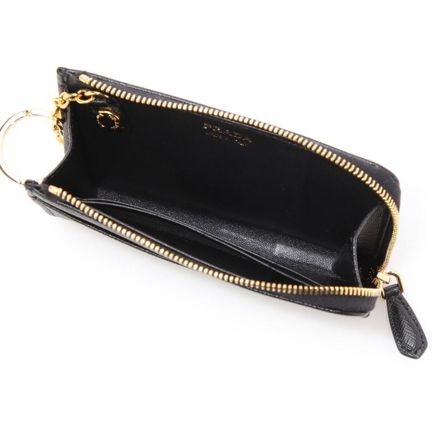 プラダ PRADA キーケース SAFFIANO METAL ブラック レディース 1pp122 ...