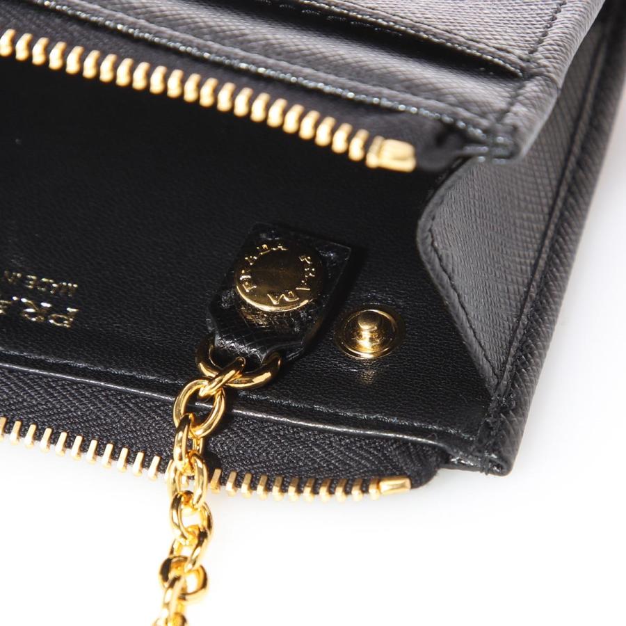 プラダ PRADA キーケース SAFFIANO METAL ブラック レディース 1pp122 ...