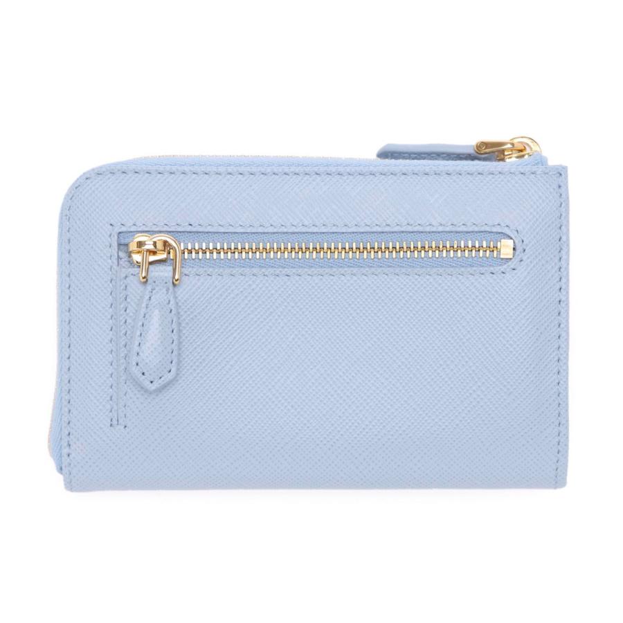 プラダ PRADA キーケース SAFFIANO METAL ブルー レディース 1pp122