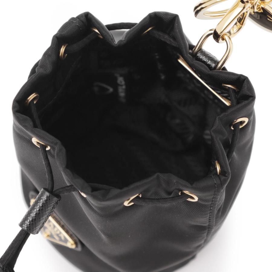 PRADA ミニポーチ（バッグチャーム）　レディース メンズ PRADA プラダ ポーチ ミニバッグチャーム ブラック レディース