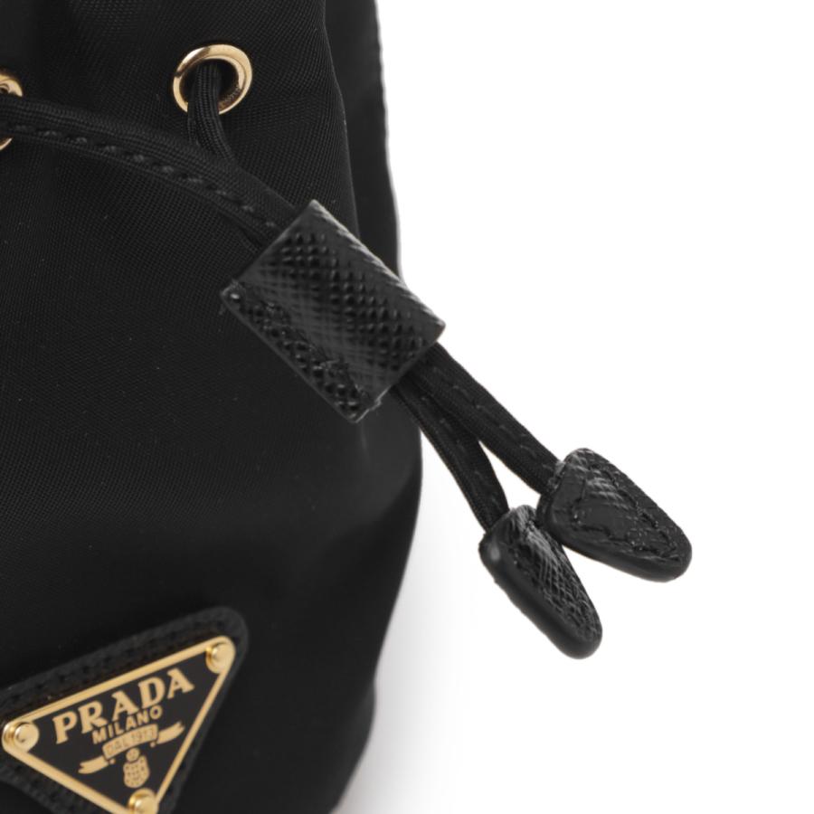PRADA ミニポーチ（バッグチャーム）　レディース メンズ PRADA プラダ ポーチ ミニバッグチャーム ブラック レディース
