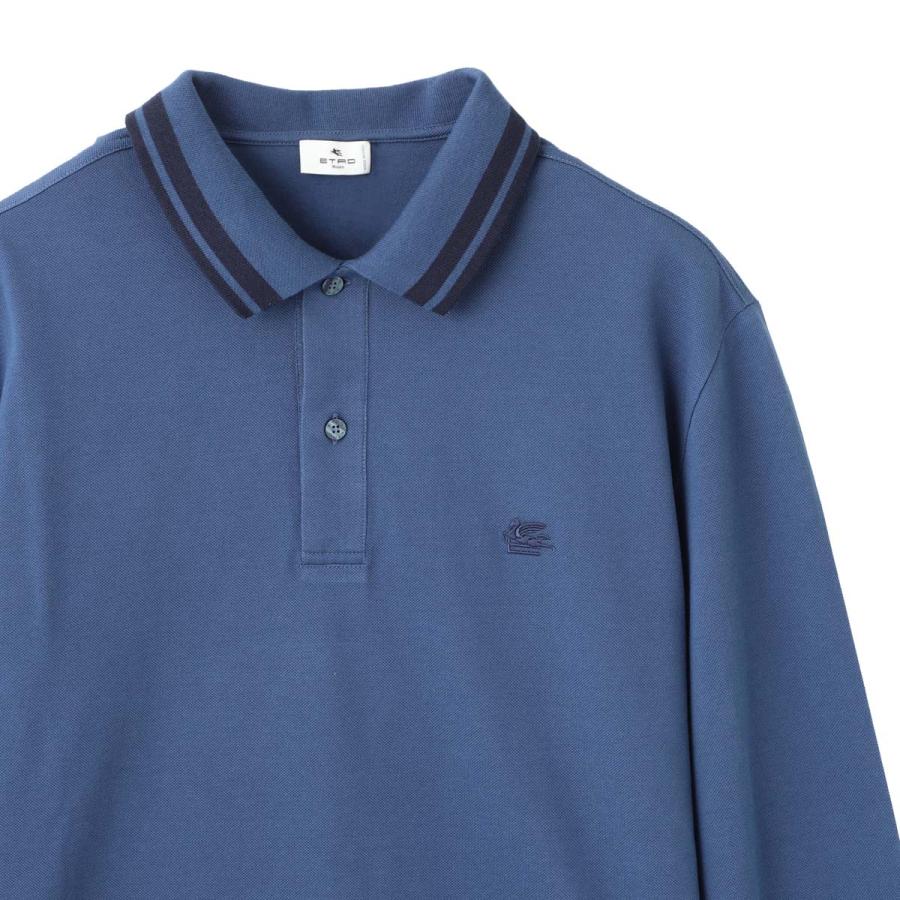 ETRO（エトロ） 長袖 ポロシャツ ブルー メンズ 1y529-9292-202