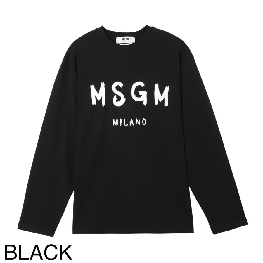 MSGM エムエスジーエム クルーネック 長袖Tシャツ メンズ
