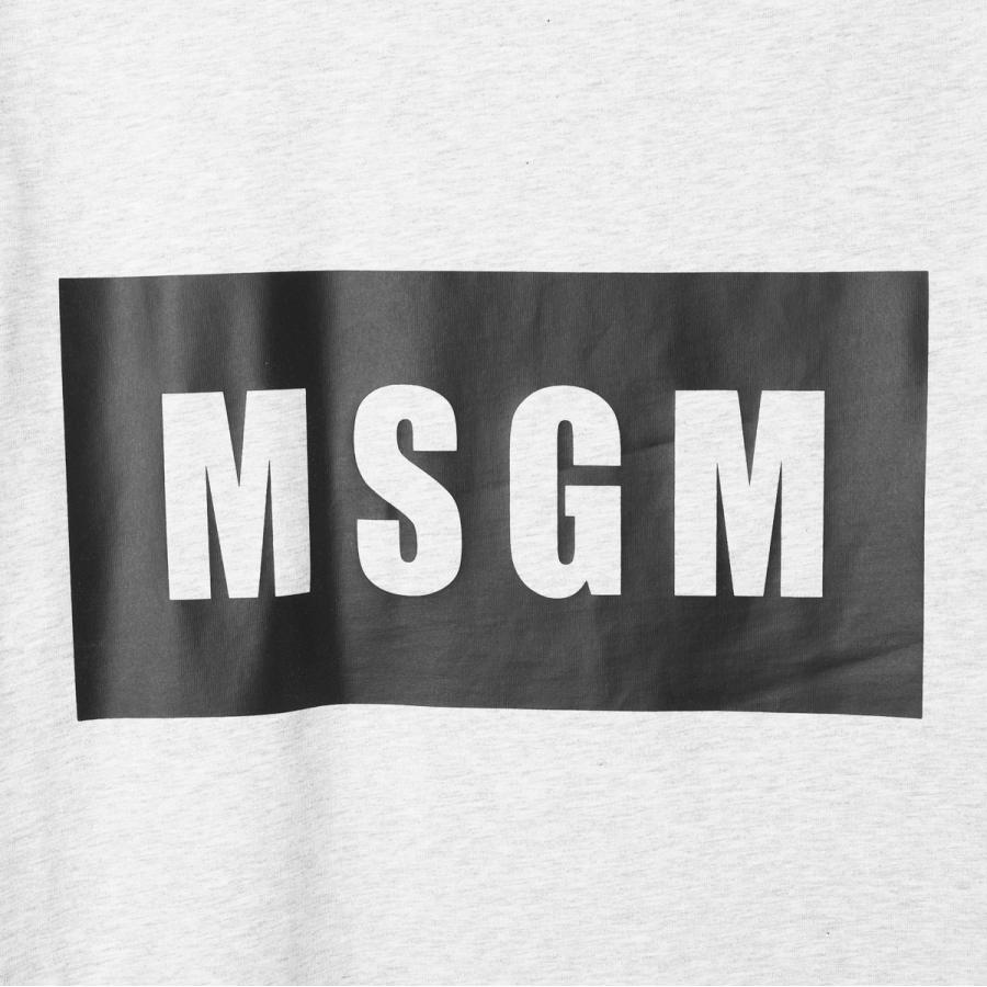 MSGM エムエスジーエム クルーネック Tシャツ グレー メンズ
