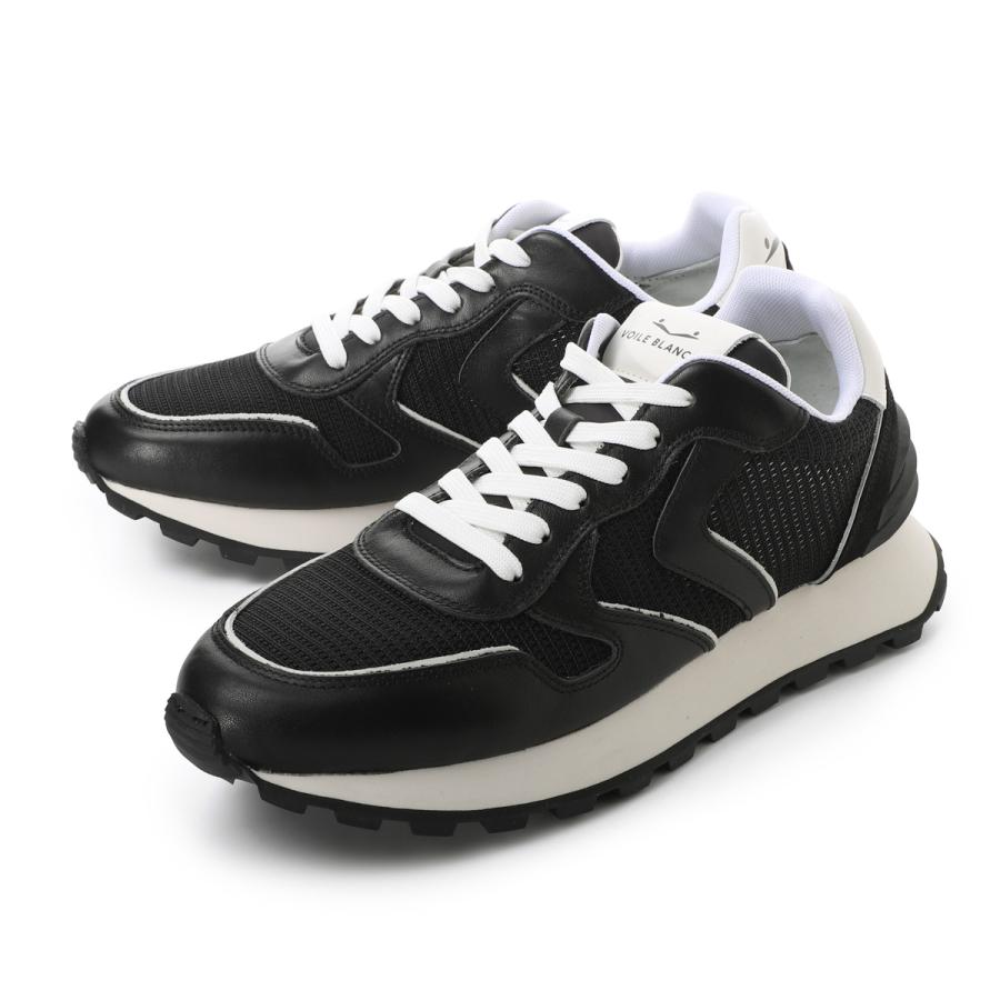 VOILE BLANCHE スニーカー ブラック ボイルブランシェ VOILE BLANCHE スニーカー PARIS POWER MAN 大きい
