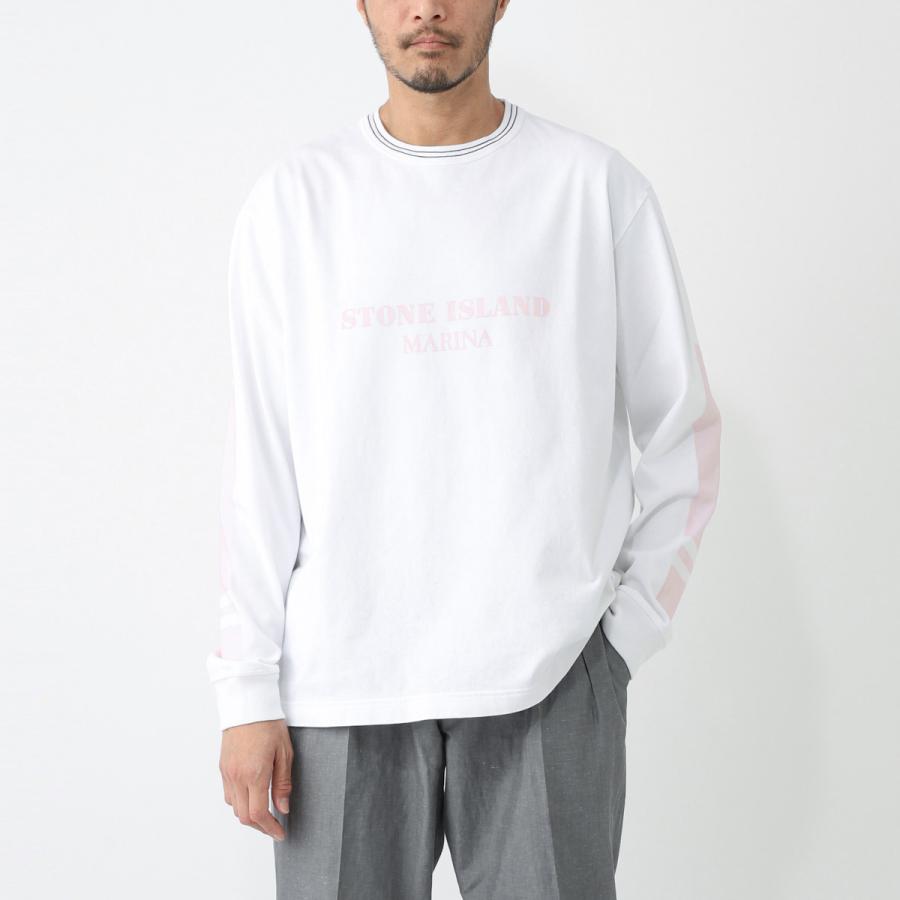STONE ISLAND ストーンアイランド クルーネック長袖Tシャツ STONE ISLAND ストーンアイランド クルーネック長袖Tシャツ