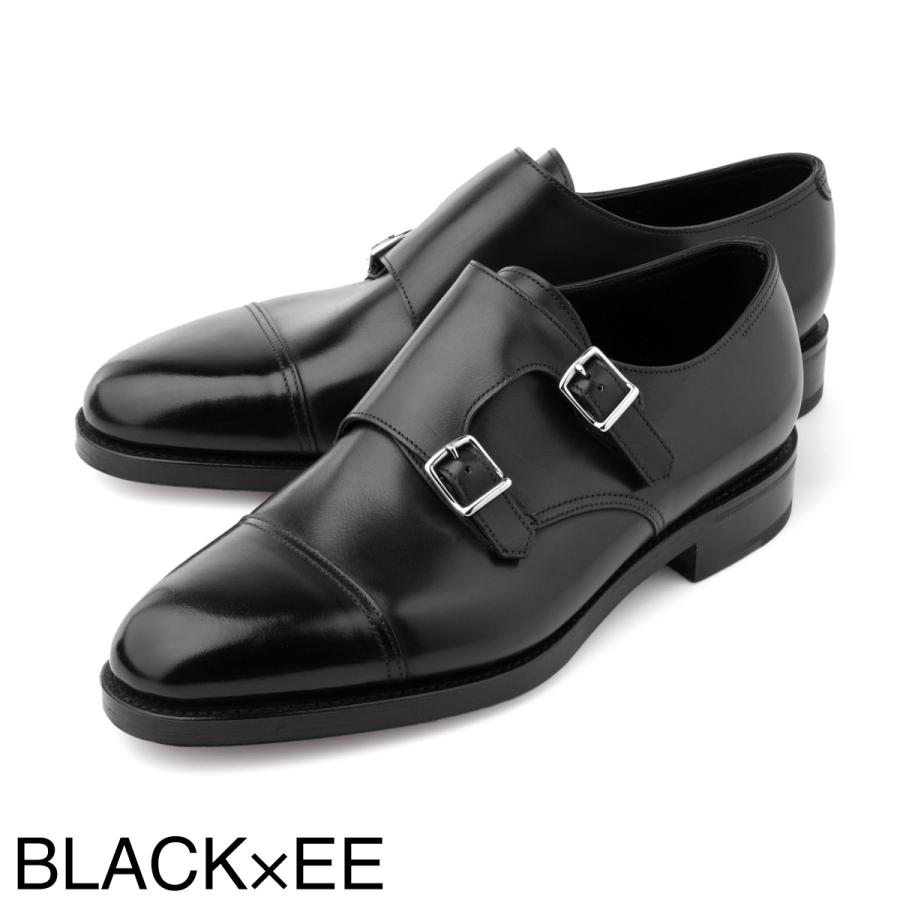 【美品】JOHN LOBB william ブラック5Eジョンロブウィリアム JOHN LOBB ジョンロブ ダブルモンクストラップ シューズ WILLIAM