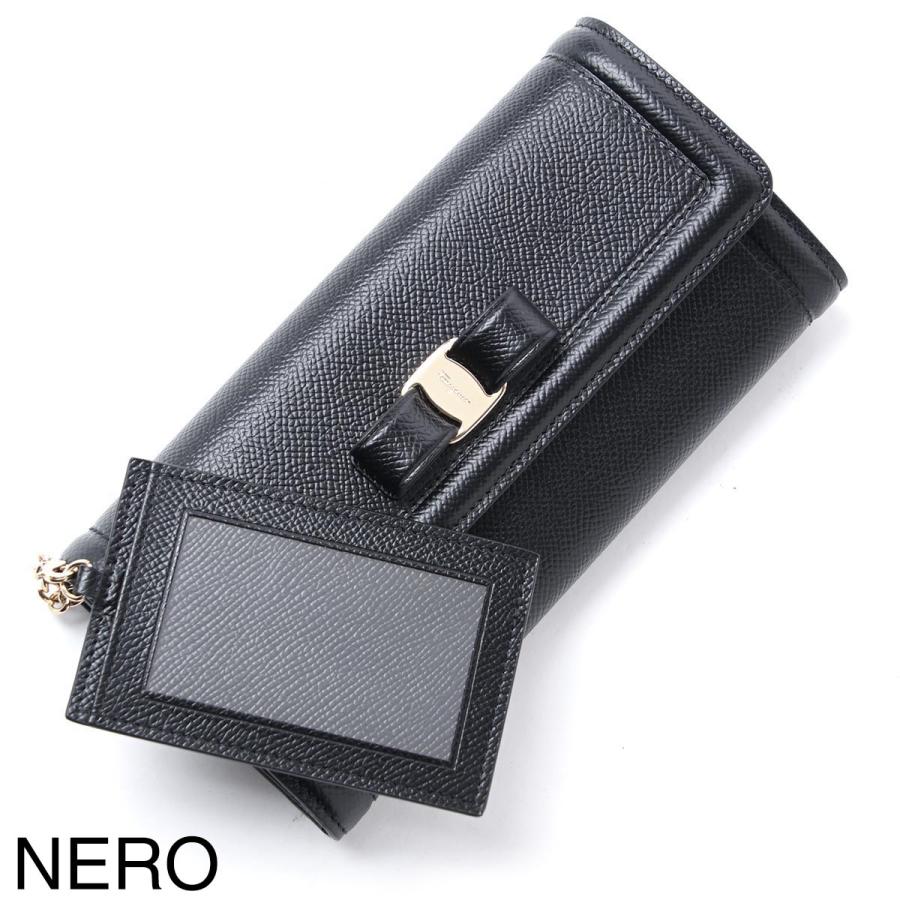 Salvatore Ferragamo フェラガモ長財布 ブラック 小銭入れ有り FERRAGAMO（フェラガモ） (Salvatore Ferragamo) 長財布 小銭入れ付き
