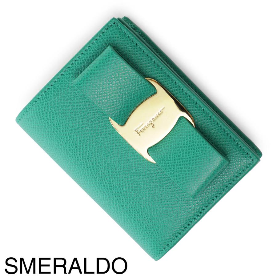 FERRAGAMO フェラガモ 2つ折り財布 小銭入れ付き レディース FERRAGAMO フェラガモ 2つ折り財布 小銭入れ付き レディース