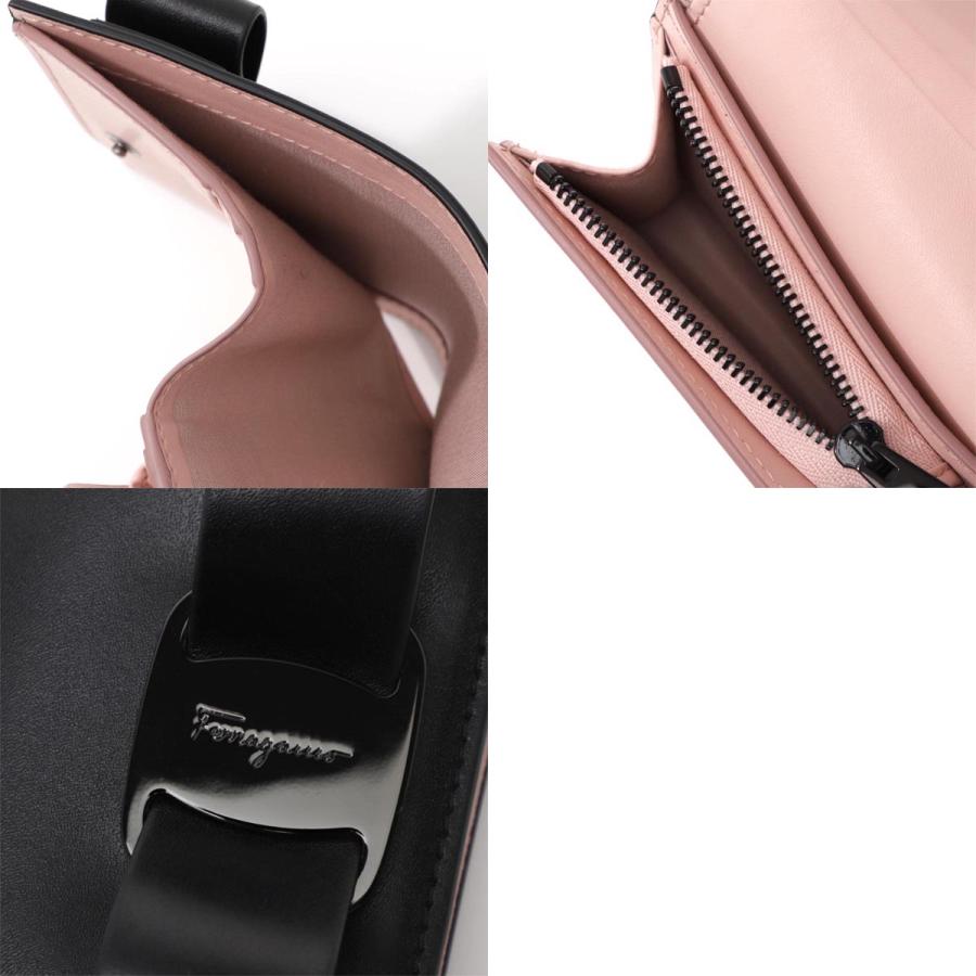 FERRAGAMO フェラガモ 2つ折り財布 小銭入れ付き レディース FERRAGAMO フェラガモ 2つ折り財布 小銭入れ付き レディース