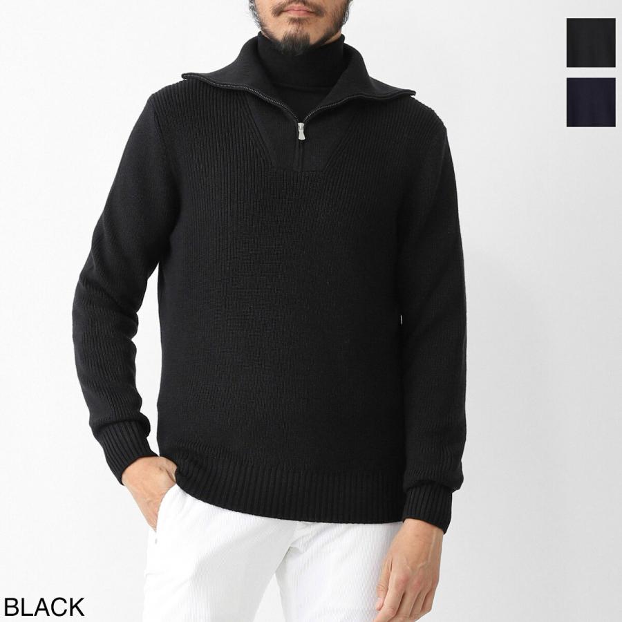 Gran Sasso（グランサッソ） ハーフジップニット LUPO M/L ZIP 大きい 