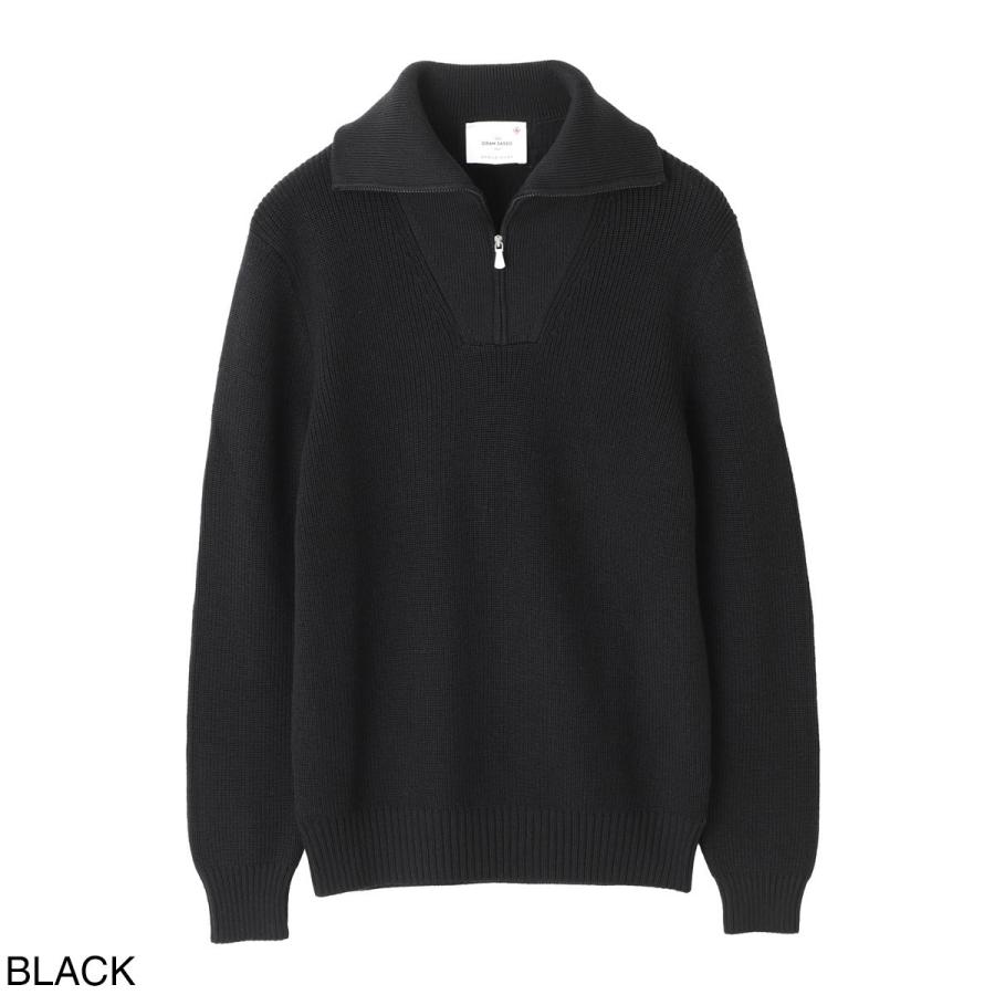 Gran Sasso（グランサッソ） ハーフジップニット LUPO M/L ZIP 大きい 