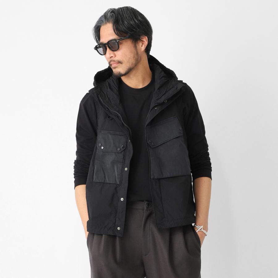 テンシー Ten c ベスト MID LAYER HOODED VEST 大きいサイズあり