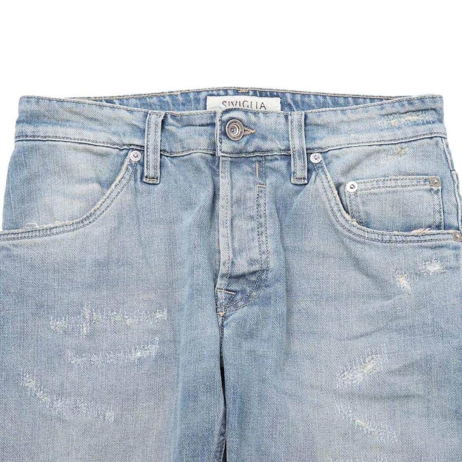 シヴィリア Siviglia ボタンフライ ジーンズ 大きいサイズあり ブルー メンズ 26z2 S412 6005 26z2 S412 モダンブルーyahoo 店 通販 Yahoo ショッピング