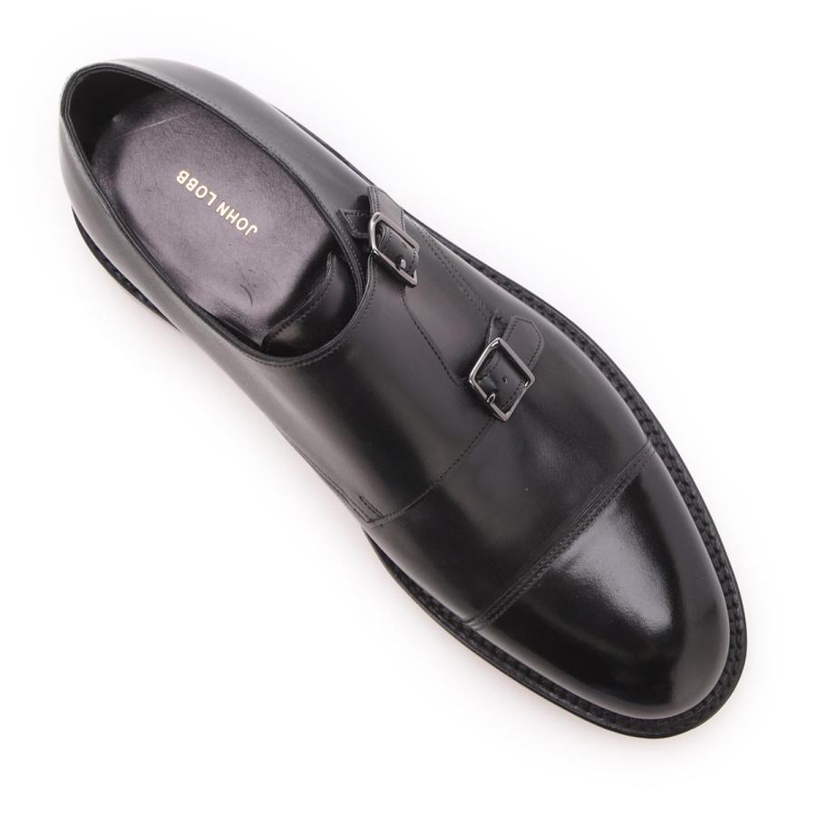 JOHN LOBB ブラック ダブルモンクストラップ 名作ダブルモンクストラップ】ジョンロブ WILLIAM CALF ブラック