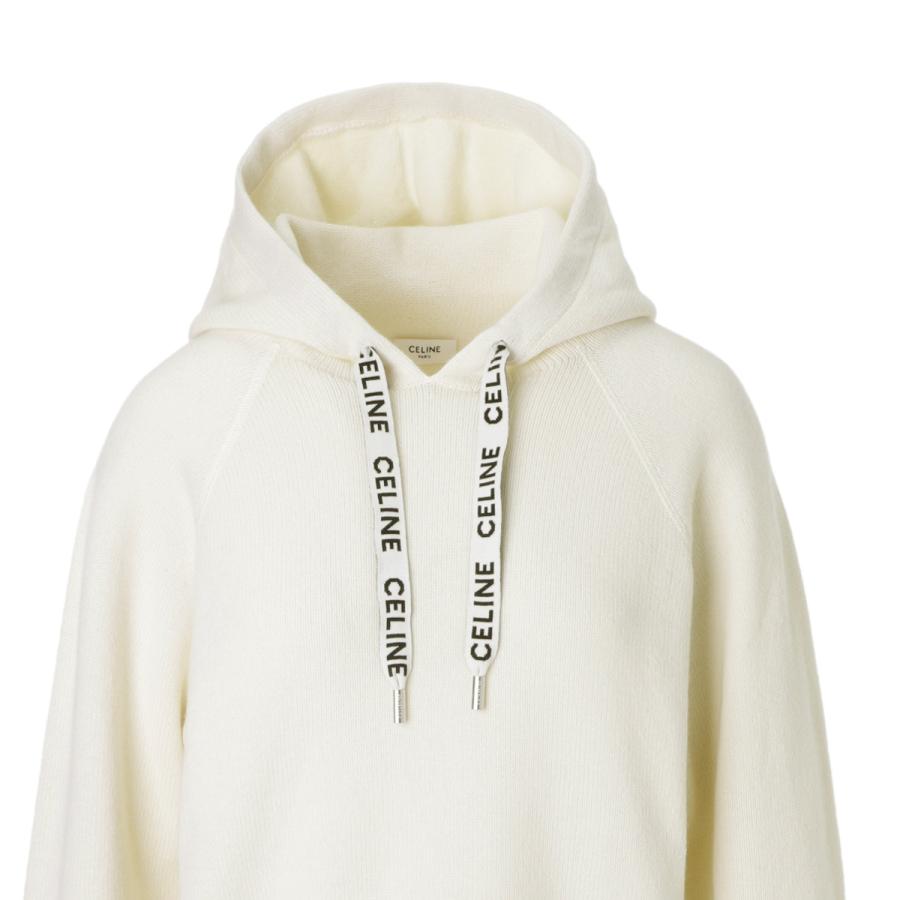 CELINE セリーヌ ニット パーカ PULL BOXY CROPPED CAPUCHE CELINE セリーヌ ニット パーカ PULL BOXY CROPPED CAPUCHE