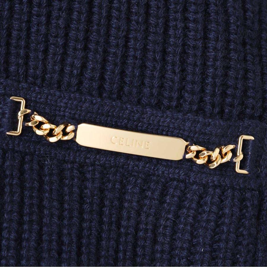 CELINE（セリーヌ） カーディガン ラグランスリーブ ブルー レディース