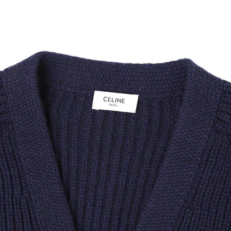 CELINE（セリーヌ） カーディガン ラグランスリーブ ブルー レディース