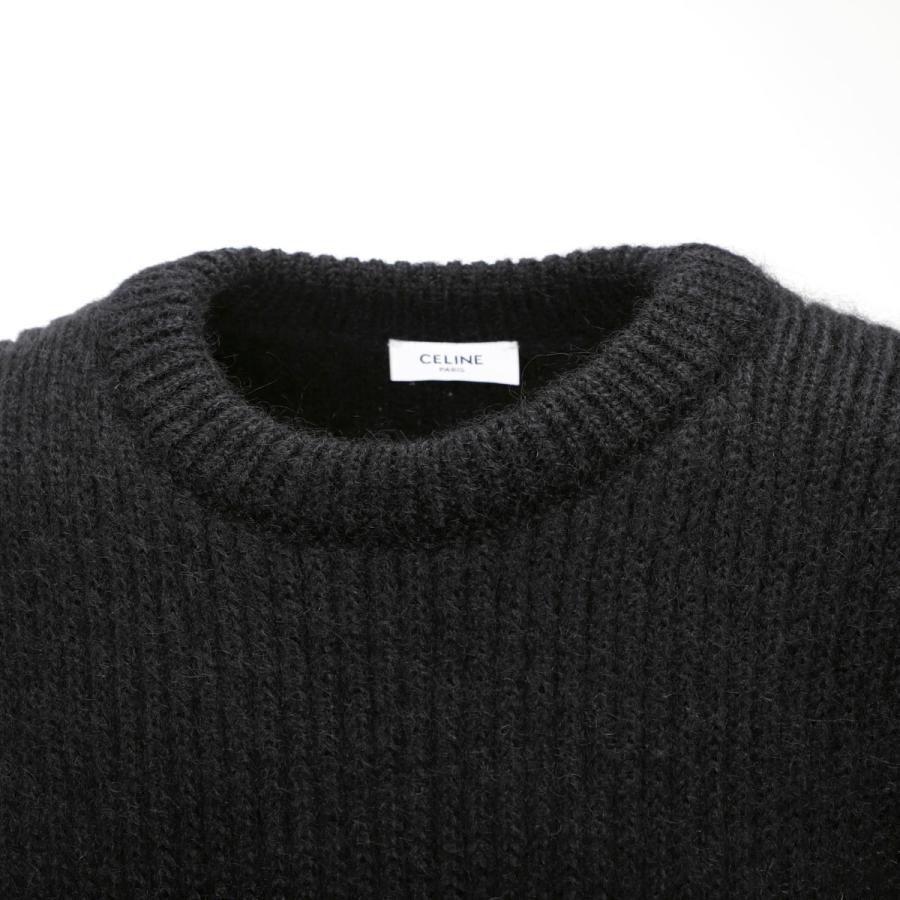 CELINE（セリーヌ） クルーネック ニット ブラック メンズ 2ab05-599s