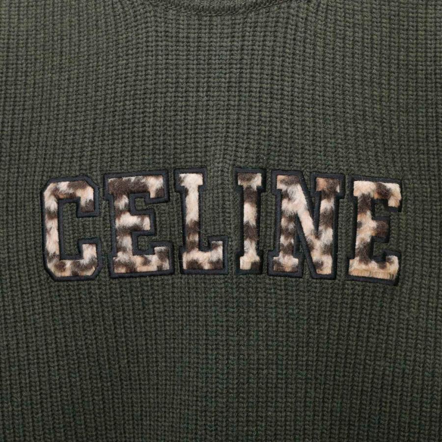 CELINE（セリーヌ） クルーネック ニット グリーン メンズ 2ab97-650s