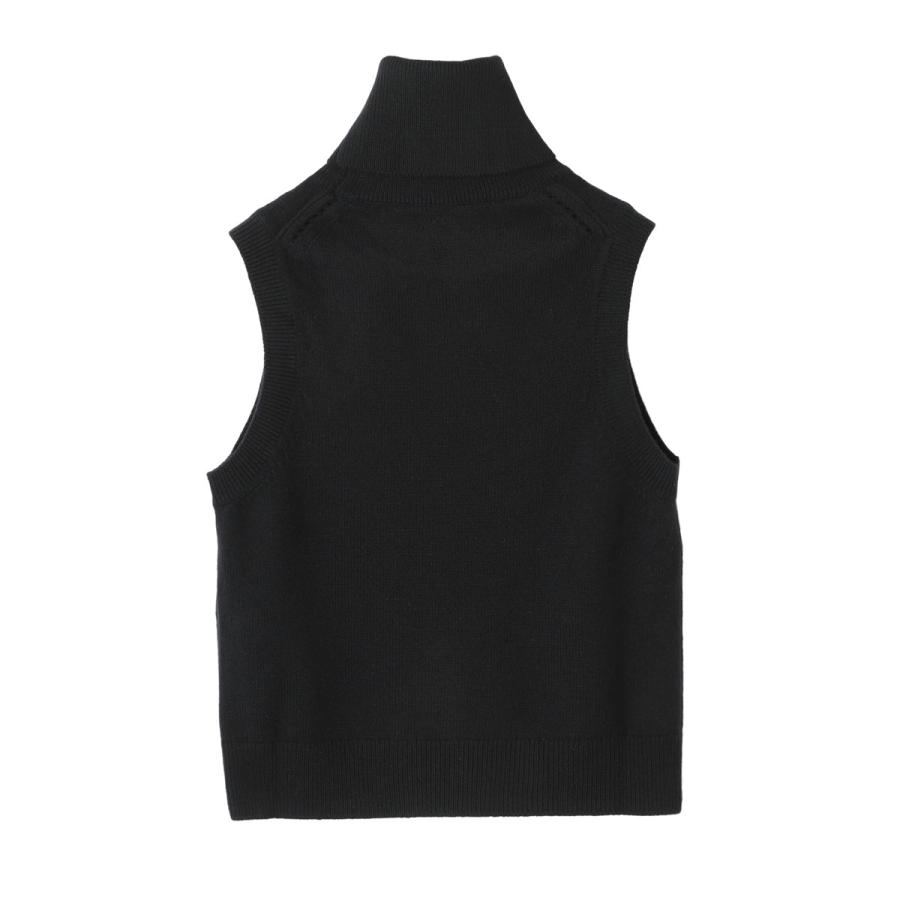 CELINE セリーヌ ニットベスト タートルネック ニット ブラック 
