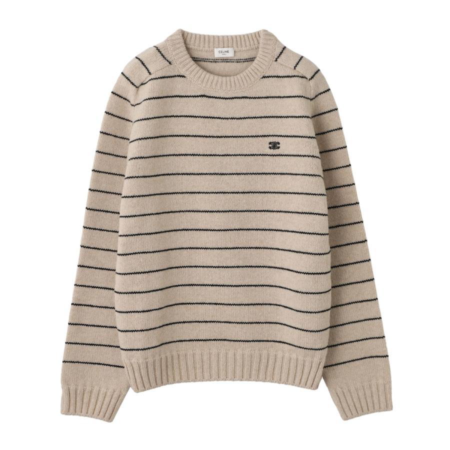 CELINE（セリーヌ） クルーネック ニット ベージュ メンズ 2ae4f-896t