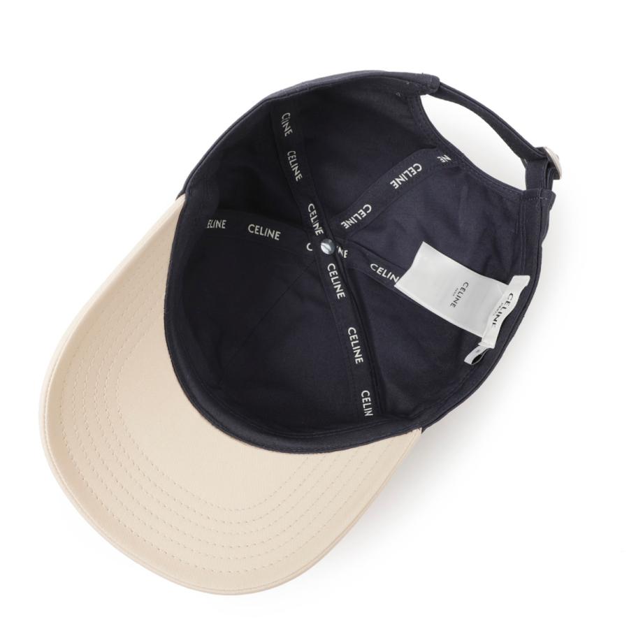 CELINE セリーヌ ベースボールキャップ ブルー メンズ 2ak04