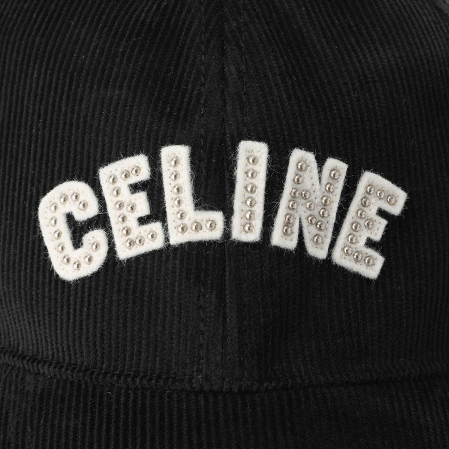 セリーヌ CELINE ベースボールキャップ CASQUETTE BASEBALL CELINE STUD ブラック メンズ 2aux3-580w-38noの画像