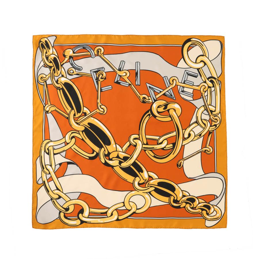 セリーヌ CELINE スカーフ 90 X 90 CM オレンジ レディース 2aw90-2r16-gbq3の画像