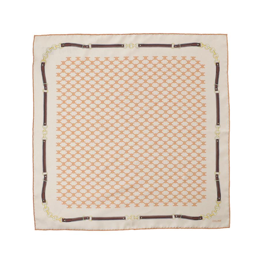 CELINE（セリーヌ） バンダナ 55X55CM BANDANA スカーフ ベージュ