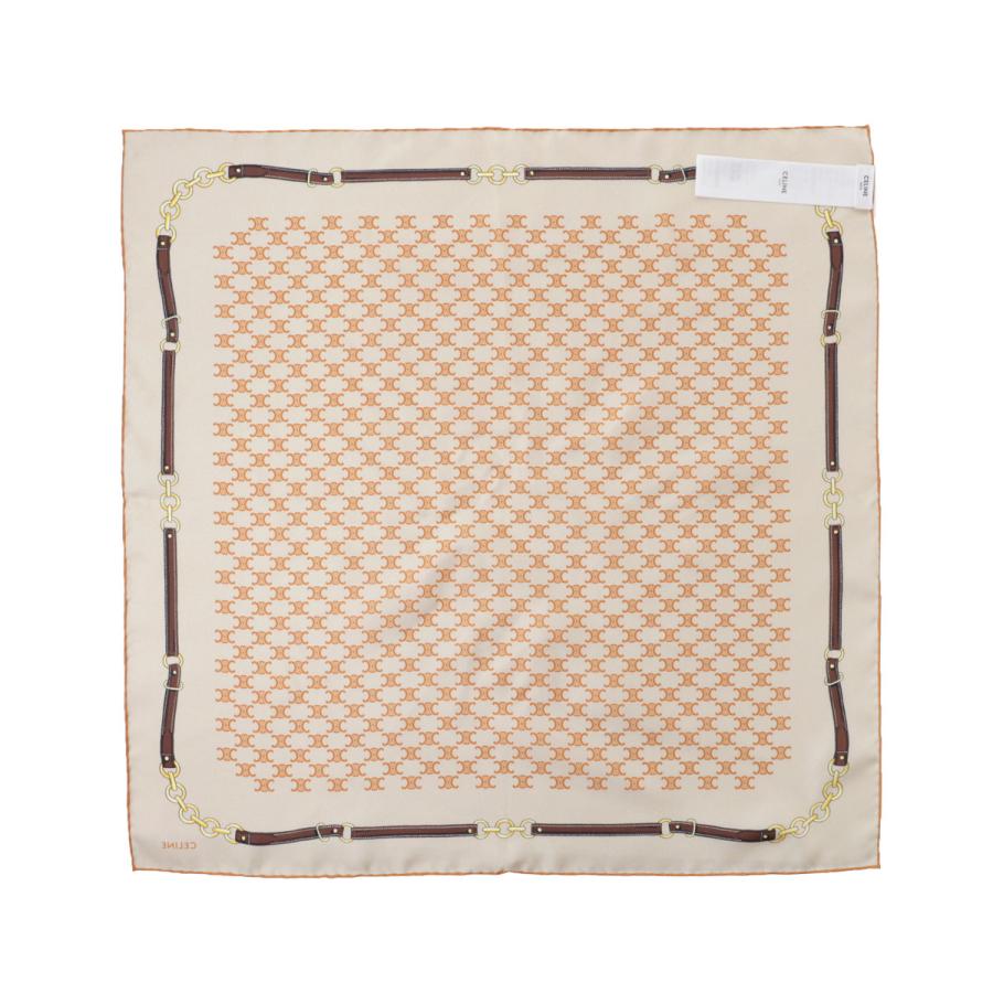 CELINE（セリーヌ） バンダナ 55X55CM BANDANA スカーフ ベージュ