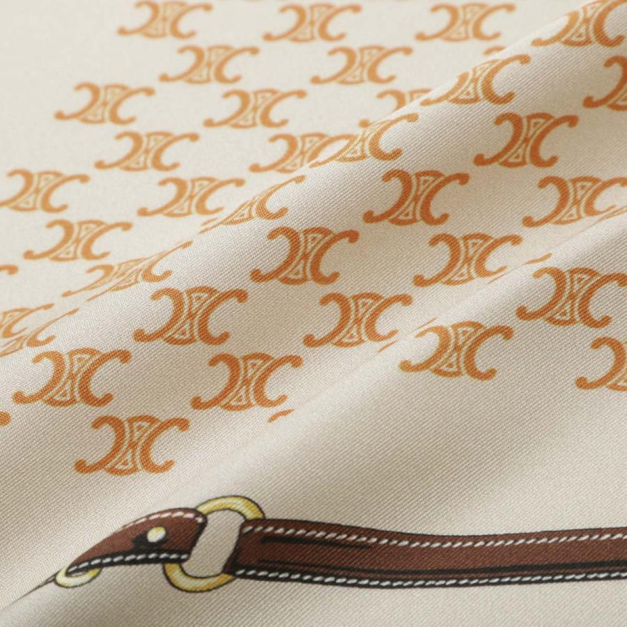 CELINE セリーヌ バンダナ 55X55CM BANDANA スカーフ ベージュ