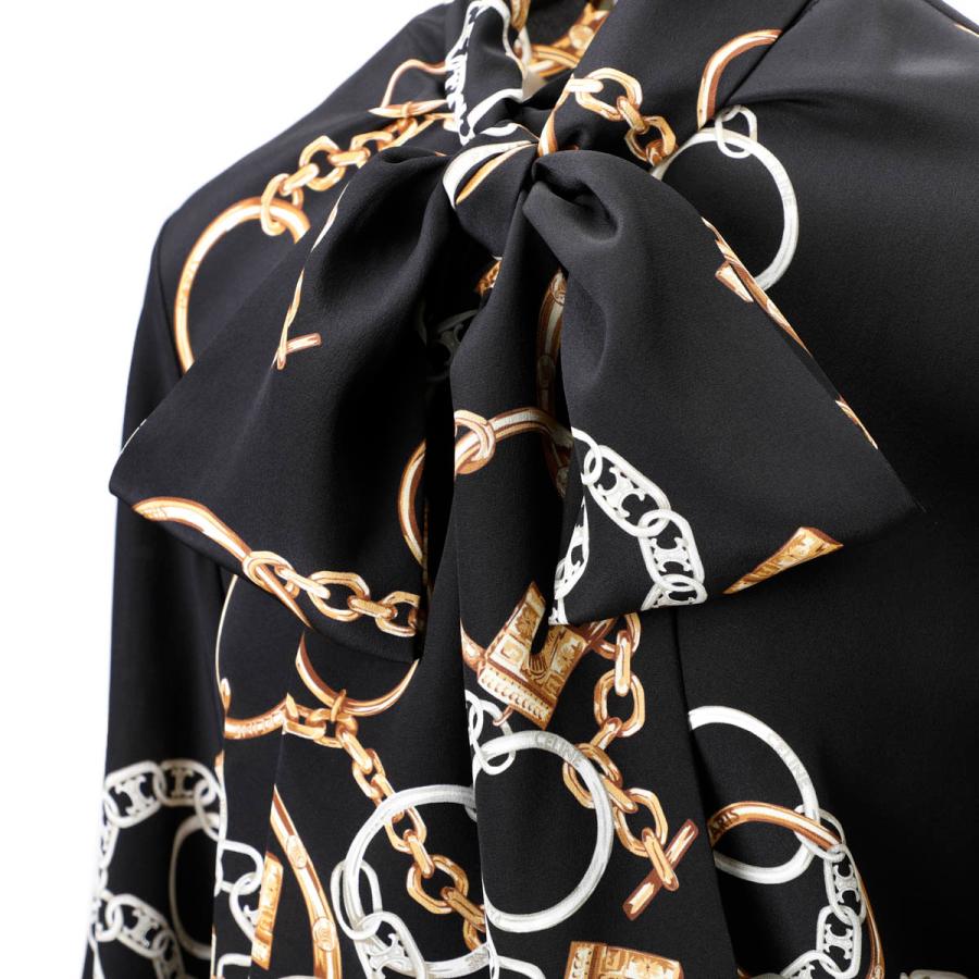 セリーヌ CELINE ブラック　ボーリングシャツ　38 セリーヌ CELINE ブラック ボーリングシャツ 38