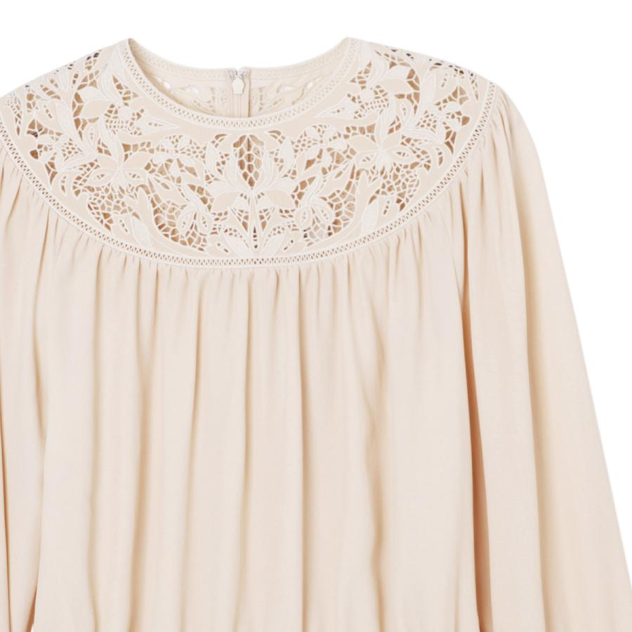 CELINE（セリーヌ） ブラウス BLOUSE ENCOLURE GUIPURE ベージュ