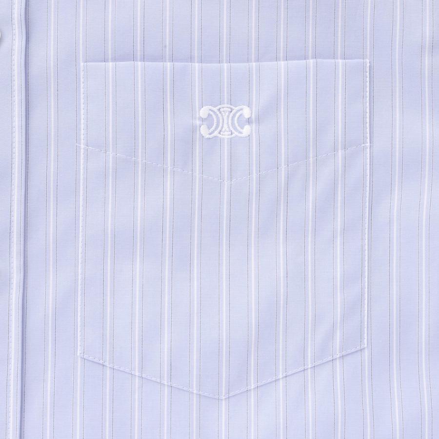 セリーヌ CELINE ボタンダウンシャツ RELAXED SHIRT リラックスシャツ ブルー レディース 2c16b-0759-07sxの画像
