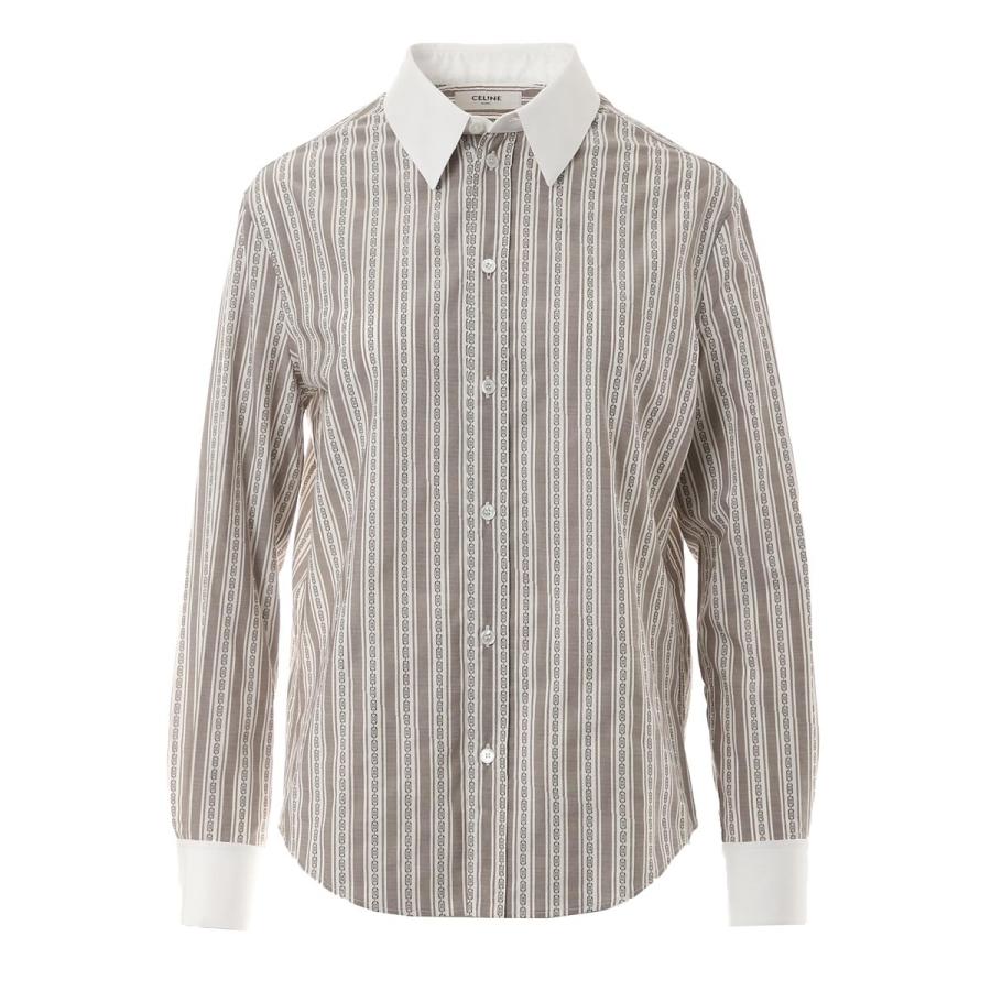 セリーヌ Celine クレリックシャツ 長袖シャツ ホワイト レディース 2c259 065j 01wr 2c259 065j モダンブルーyahoo 店 通販 Yahoo ショッピング
