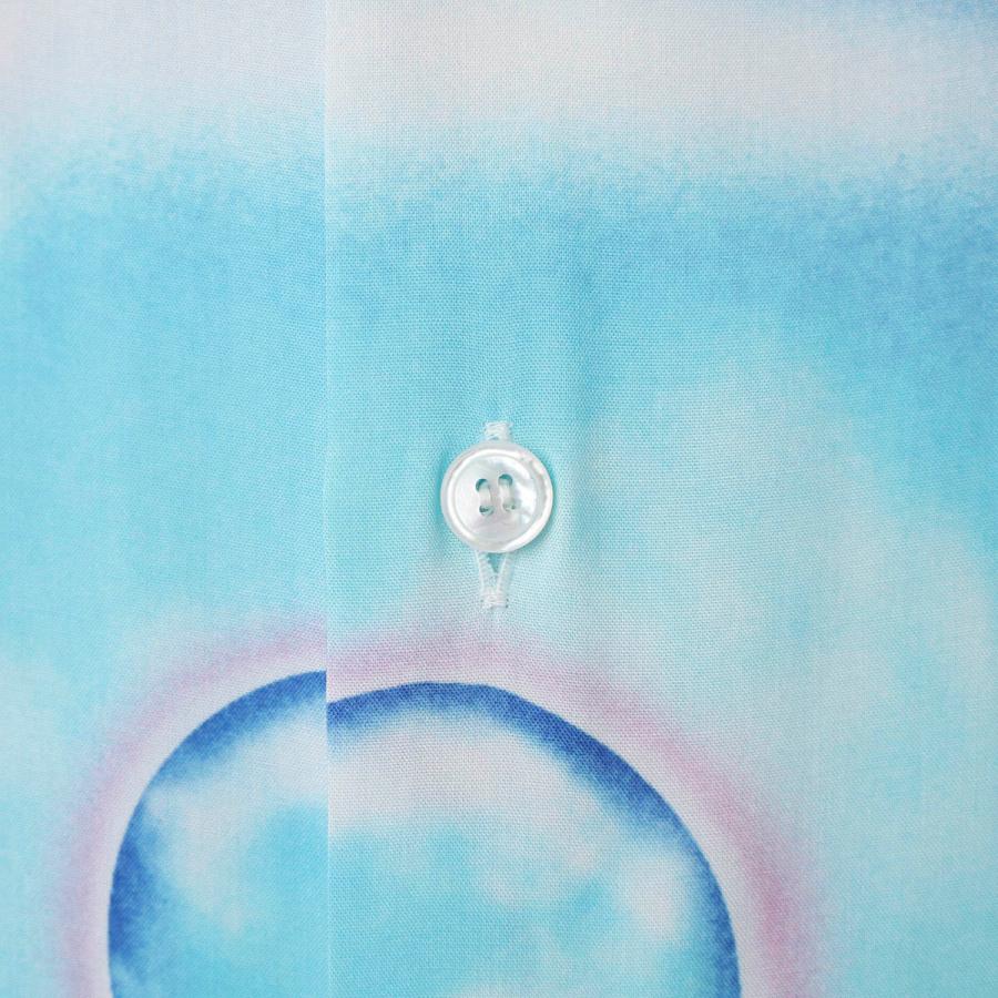 美品 セリーヌ CELINE ポロシャツ 鹿の子 バイカラー ロゴ ハーフジップ