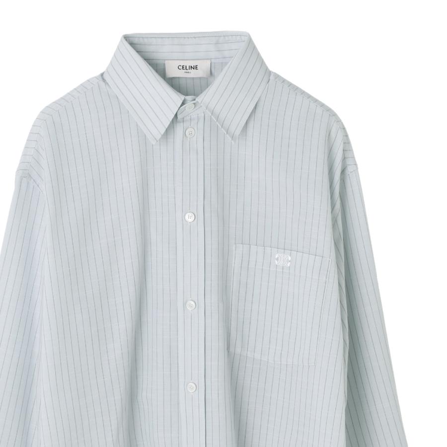 CELINE（セリーヌ） 長袖シャツ CHEMISE TRIOMPHE CROPPED クロップド