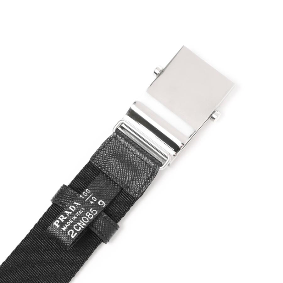 PRADA プラダ ナイロンベルト NASTRO LOGO ブラック メンズ